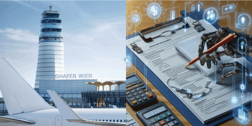 flughafen wien dokumenten automatisierung komplett